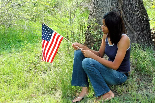 Amerikansk kvinnlig skönhet. — Stockfoto