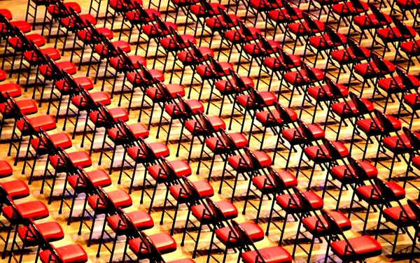 Graduation day chairs abstract. — Stock Photo, Image