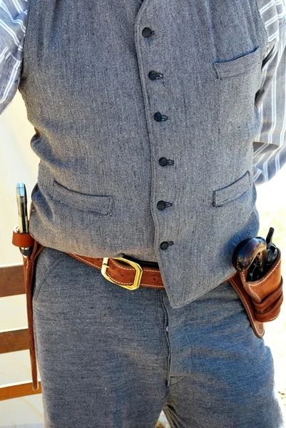 Pistolero maschio occidentale . — Foto Stock