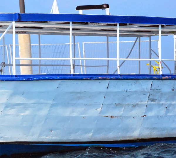 Karib Tengeri Sétahajó Dokkolt Víz Szabadban — Stock Fotó