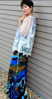 Olgun kadın güzelliğinin.