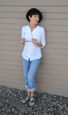 Olgun kadın güzelliğinin.