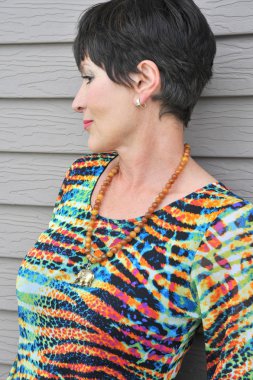 Olgun kadın güzelliğinin.