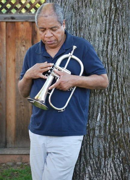 Jazz musician. — Stock Photo, Image