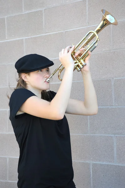 Trombettista jazz . — Foto Stock