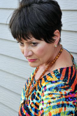 Olgun kadın güzelliğinin.