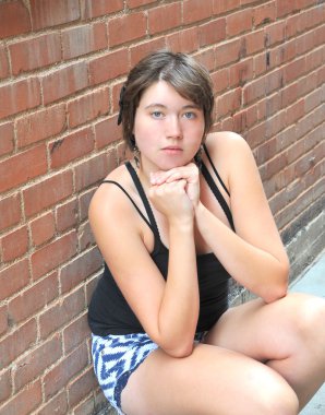 Olgun kadın güzelliğinin ifadeler.