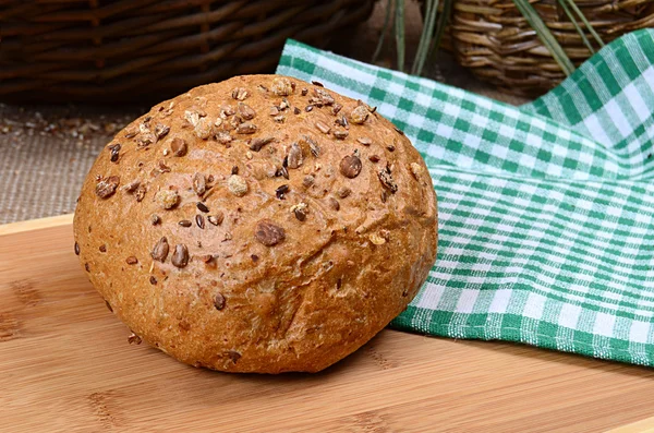 Brown bread with seeds — Stock Photo, Image