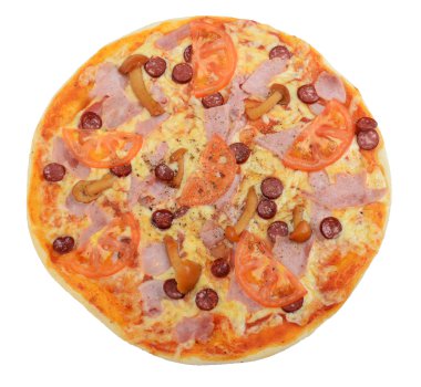 lezzetli karışık pizza