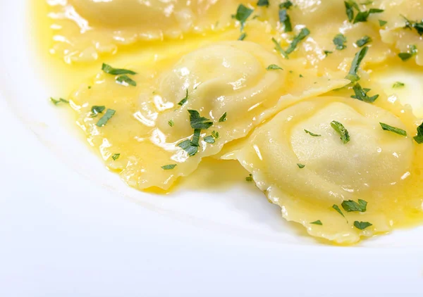 Ravioli vulling van ricotta en aardappel — Stockfoto