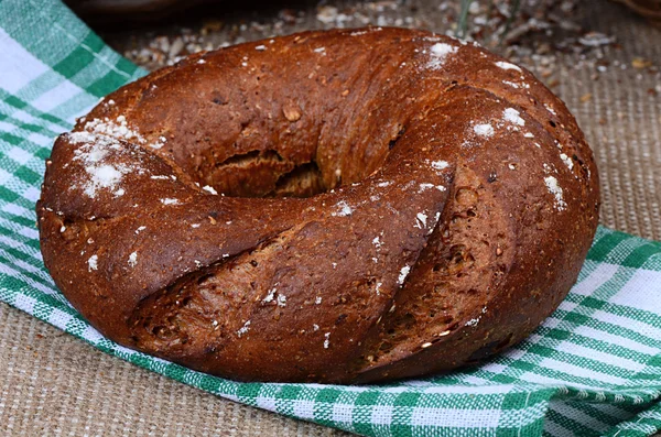 Brown bread with seeds — Stock Photo, Image