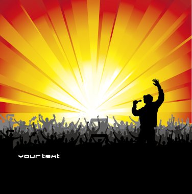 müzik konseri için poster.