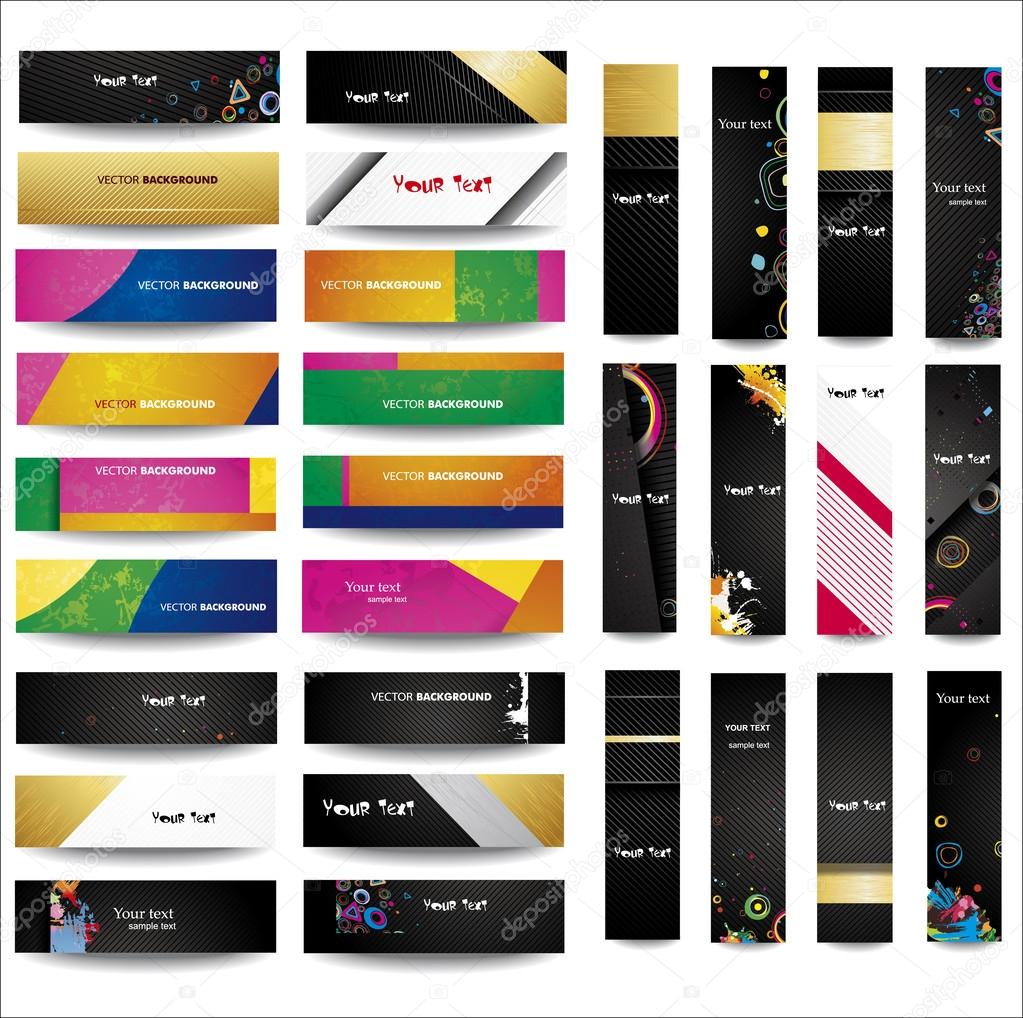 Collection Vertical banners