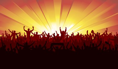 Spor şampiyonluk ve konser için Banner