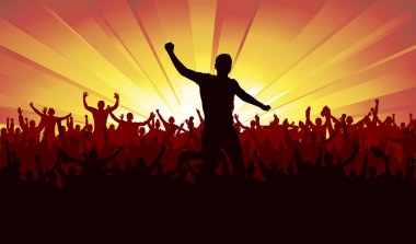 Sportif etkinlik ve konser için Banner