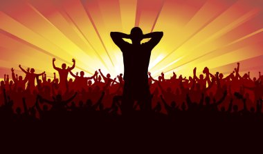 Spor şampiyonluk ve konser için Banner