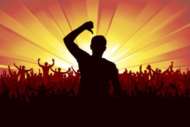 Spor şampiyonluk ve konser için Banner