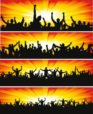 Sportif etkinlikler ve konserler için afişler ayarla