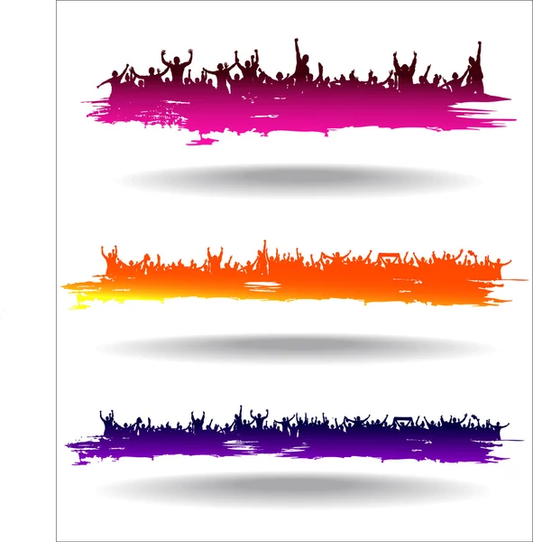 Банери для спортивних заходів та концертів — стоковий вектор