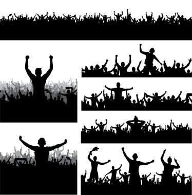 Sportif etkinlikler ve konserler için afişler ayarla