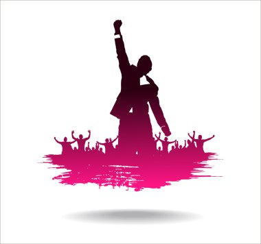 Şanslı işadamları ve politikacılar ile posterler