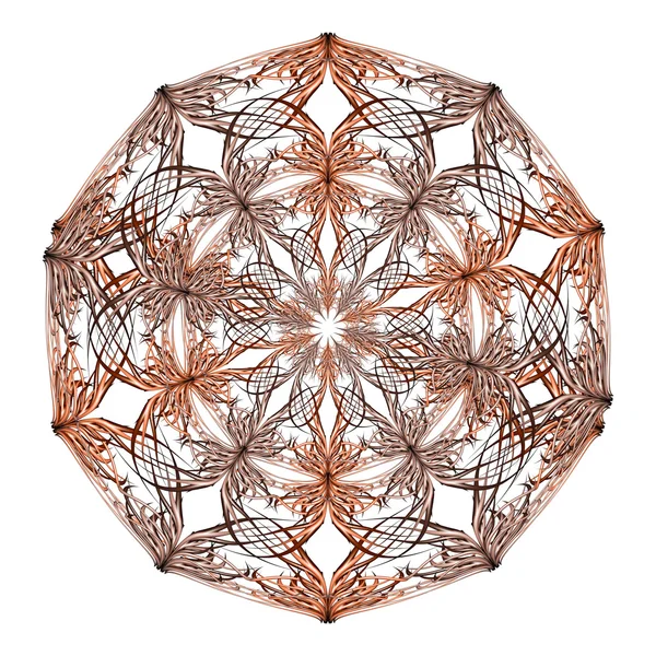 Mandala arancione e beige — Foto Stock