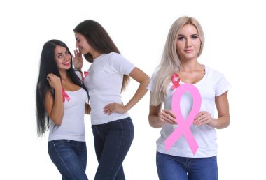 Sağlık ve meme kanseri önleme kavramı.