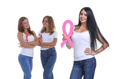 Sağlık ve meme kanseri önleme kavramı.