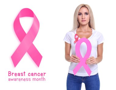 Sağlık ve meme kanseri önleme kavramı.