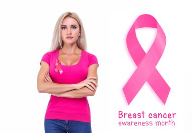 Sağlık ve meme kanseri önleme kavramı.