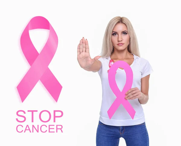 The concept of health and prevention of breast cancer. — Stock Photo, Image