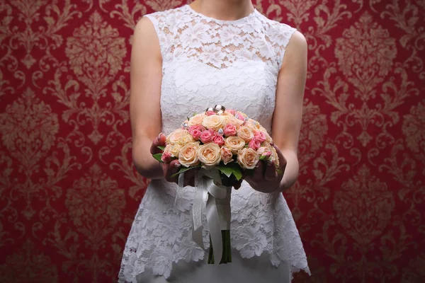 Bouquet de mariage de roses — Photo