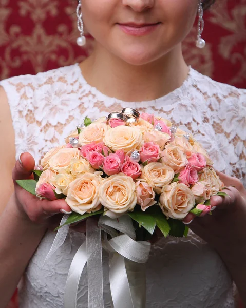 Bouquet da sposa di rose — Foto Stock