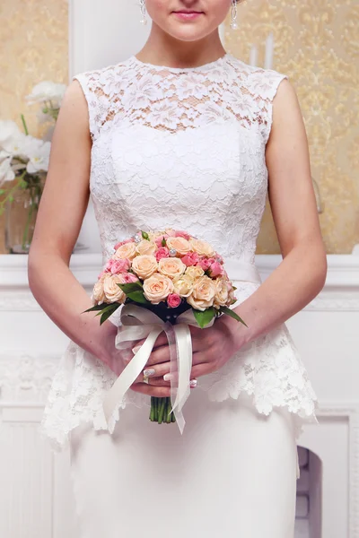 Bouquet da sposa di rose — Foto Stock