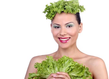 Atletik rakam ile kız