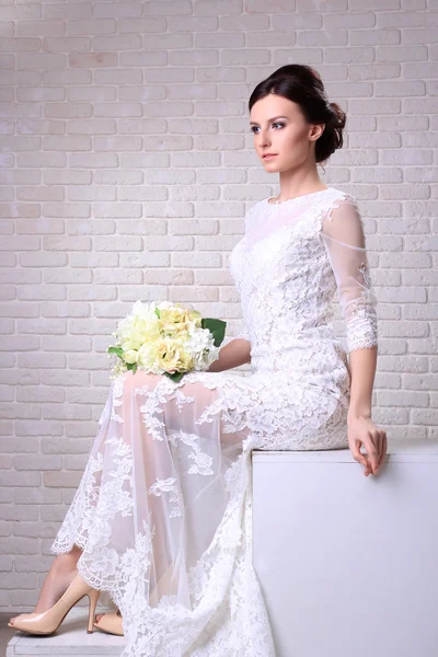 Vestido de noiva. — Fotografia de Stock