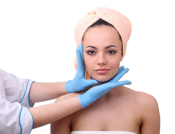 Face of young woman close up — Stock Photo, Image