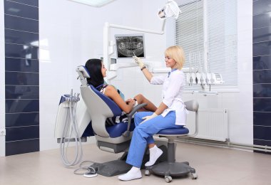 Sağlıklı dişler kavramı.