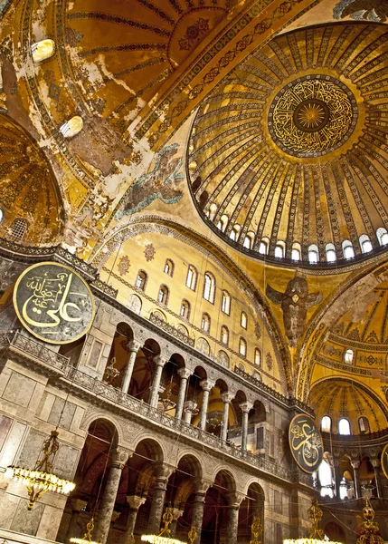 ภายในของ Hagia Sophia อิสตันบูล ตุรกี — ภาพถ่ายสต็อก