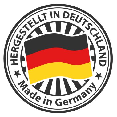 Made in Germany işareti. Hergestellt, Deutschland