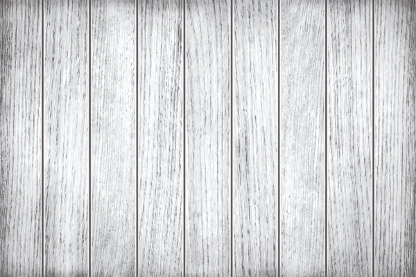 Branco, textura de madeira cinza, velhas tábuas pintadas — Vetor de Stock