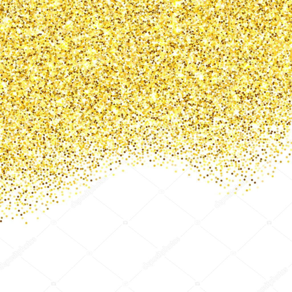Gold Glitter Textured Border Stock Vector Image By C De Kay 100027852
