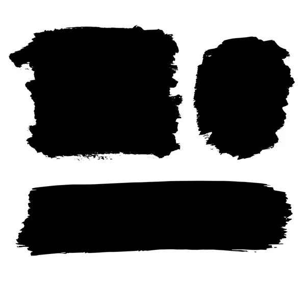 Black paint forms — Stock Vector