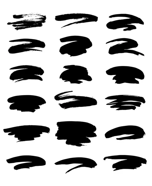 Coups de peinture noirs — Image vectorielle