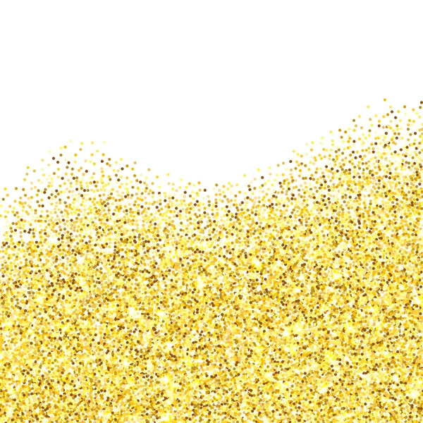 Gold glitter texturierter Rand — Stockvektor