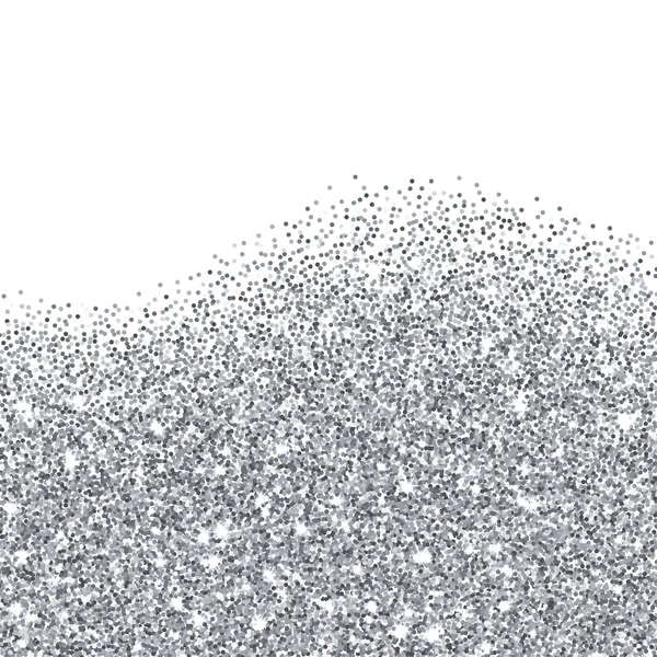 Срібний блиск текстурованої рамки — стоковий вектор