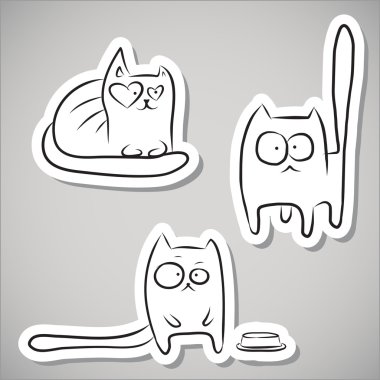 Kağıt komik kediler