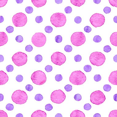 Sorunsuz suluboya nokta deseni