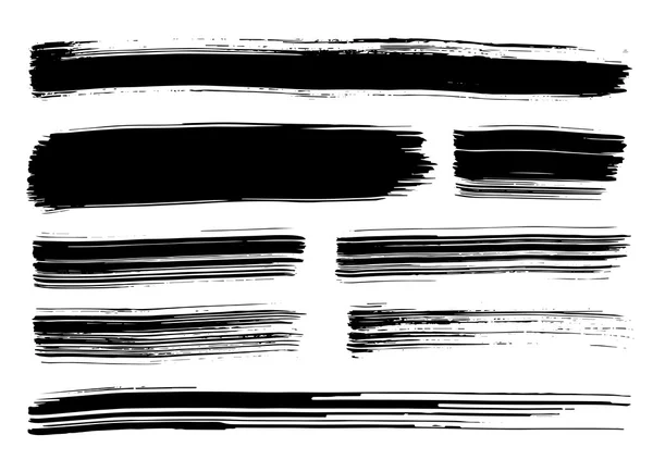 黑色油漆笔划 — 图库矢量图片