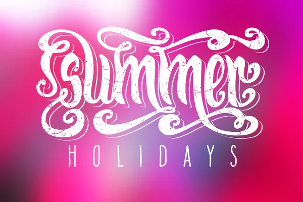 Vacances d'été roses — Image vectorielle